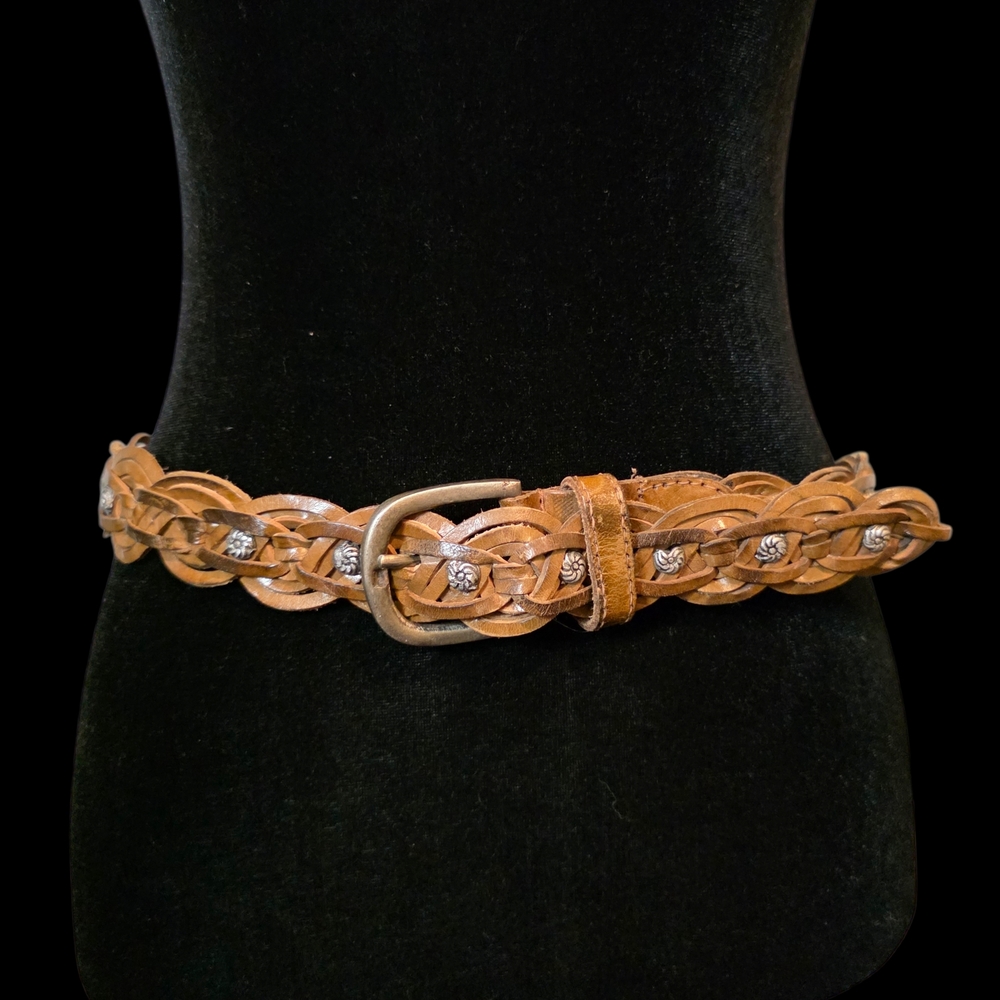 🤎Vintage Brown Braided Belt